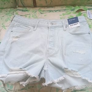 Old Navy OG Straight High Rise Jean Shorts Size 12